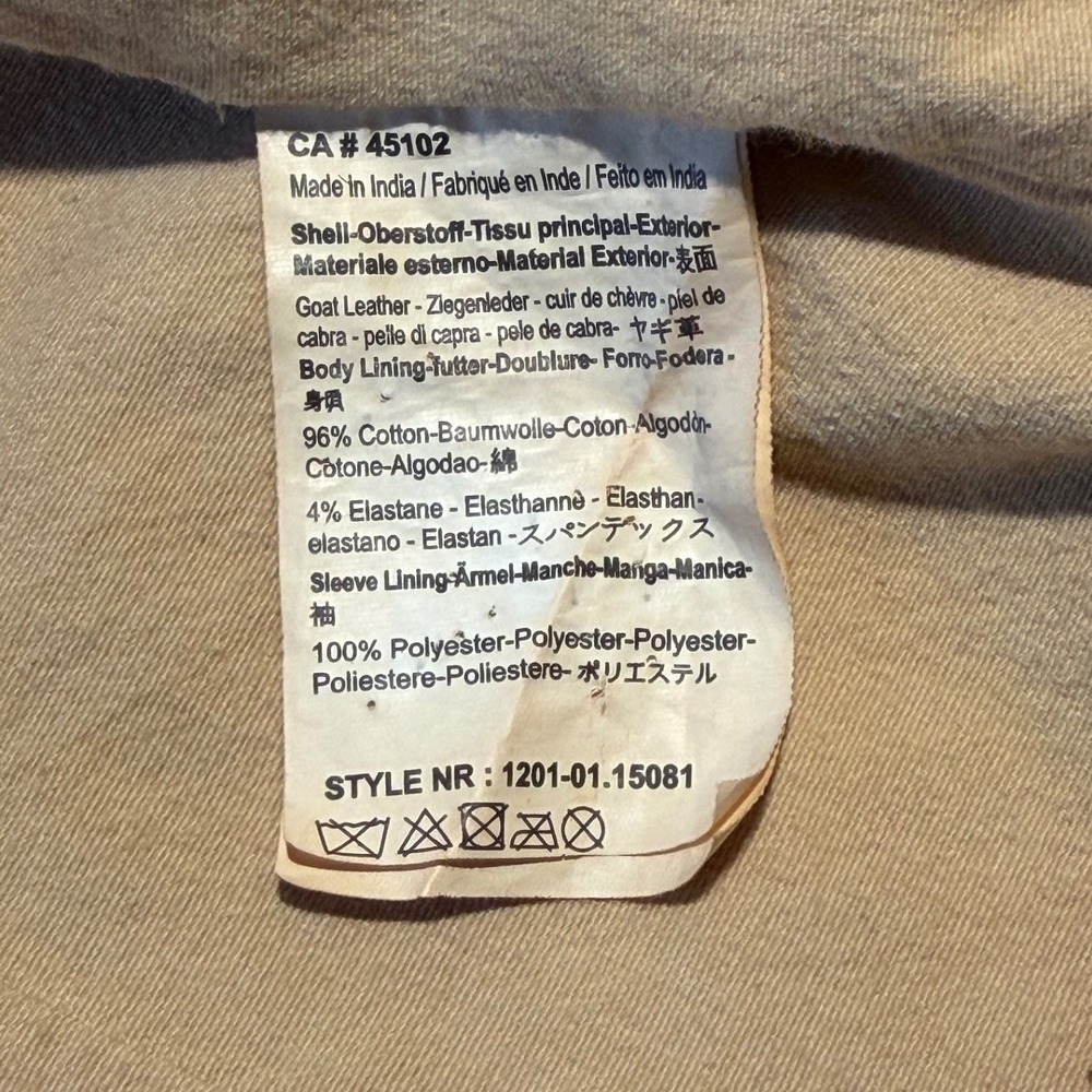 Scotch and Soda Goat Leather Jacket, Amsterdam Couture Exclusive Men's Size L - Picture 16 of 16